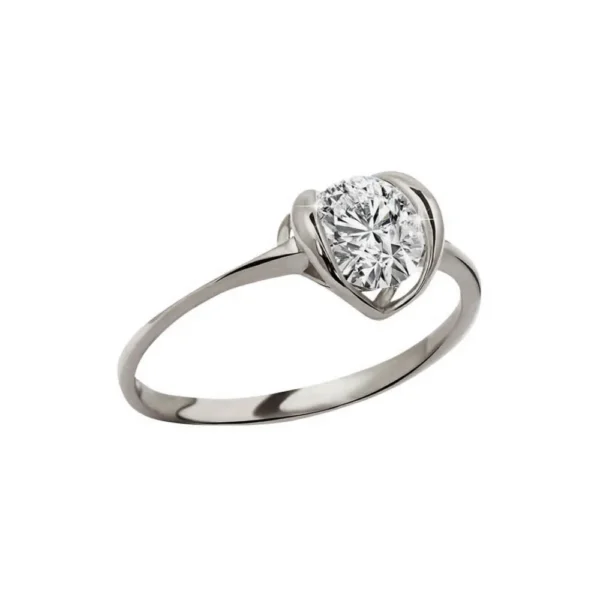 9ct white gold i love you ring - Image 3